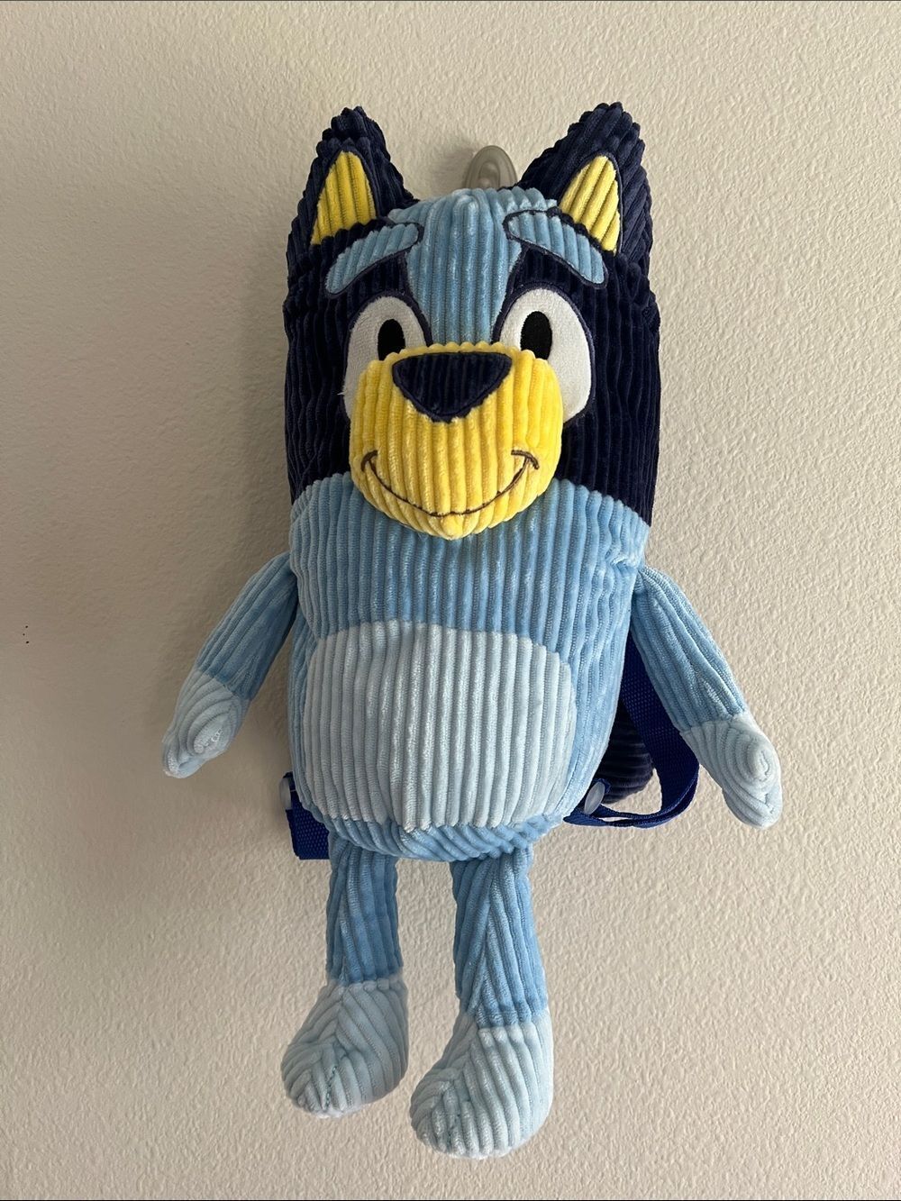 Bluey Plush Corduroy Character Backpack Kids Blue Stuffed Animal Bag